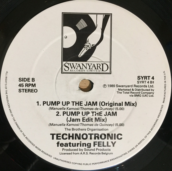 Technotronic Featuring Felly Pump Up The Jam Underground Knowledge